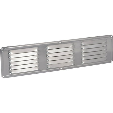 Air Vent 4 in. H X 16 in. L Mill Aluminum Undereave Vent