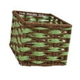 thumbnail image 4 of Caja organizadora de canasta tejida portátil de almacenamiento de almacenamiento para contenedor de contenedor de contenedores para baño de 22cmx16cmx14cm, 4 of 8