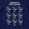 thumbnail image 4 of Disney Pixar Hoppers Emotion Of Tom Lizard Women's T-Shirt (Navy, S-2XL), 4 of 5