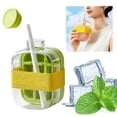 thumbnail image 3 of 500 Ml Molde Hielo Al Aire Libre Refrigerador Con Paja Creativa Demould Botella () Verde, 3 of 9