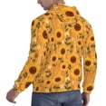 thumbnail image 6 of Daiia Modern Wood Grain Sunflower for Men's Fashion Hoodies & Sweatshirts with Kangaroo Pocket Hooded Sweatshirt Breathable & Moisture Wicking-4X-Large, 6 of 7
