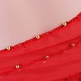 thumbnail image 4 of EeaseMX Pañuelo de gasa para danza del vientre para mujer, con 3 filas y 128 monedas, color rojo, 4 of 7
