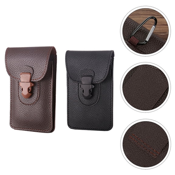 2 Pcs Fanny Pack Phone Wallet Cellphone Pouch for Men Outdoor Waist Bag Mini Phone Pouch Men Mini Storage Bag Men's