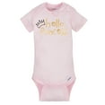thumbnail image 2 of Assorted Short Sleeve Onesies Bodysuits, 5pk (Baby Girl), 2 of 8