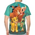 thumbnail image 4 of Unisex Adult Lion King T-Shirts, 3D Graphic Novelty Shirts Crewneck Short Sleeve Tees for Men Women, 4 of 8