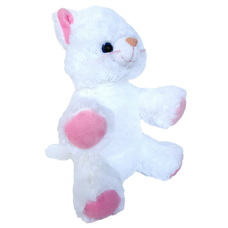 Cuddly Soft 8 inch Stuffed White Kitty Cat We stuff em you love em