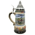 thumbnail image 3 of Oktoberfest Haus Multicolor Ceramic Authenticated German Beer Stein with Metal Lid 0.75L, 3 of 5