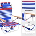 thumbnail image 4 of JAMPOOCA 5-Position Beach Chair, Blue & White Stripes, 4 of 5