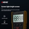 thumbnail image 4 of TFixol ANENG M21 Compact Digital Multimeter with Auto-Ranging, Backlit LCD, 6000 Counts, Measures Voltage/Current/Resistance, Yellow, Battery Not Included, 4 of 7