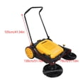 thumbnail image 2 of Miumaeov Manual Push Sweeper 39611ft²/h Walk-Behind Hand Push Floor Sweeper 14.53gal Capacity 41.34in Sweeping Width for Indoor Outdoor, 2 of 12