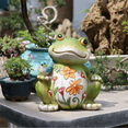 thumbnail image 4 of Frog Decor with Solar Light, Resin Garden Statue for Passage Lawn Patio Decor, Outdoor Decor for Housewarming, 4 of 6