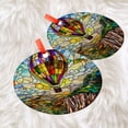 thumbnail image 3 of Hot air Balloon at The Edge of a Cliff with a View Suncatcher Indoor/Outdoor Ornament Window Hanging Handmade Suncatchers Decoration Home Garden Christmas Party Wedding 2025,, 3 of 5