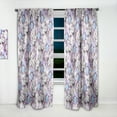 thumbnail image 2 of Designart 'Bloom Purple IV' Floral Curtain Panel, 2 of 5