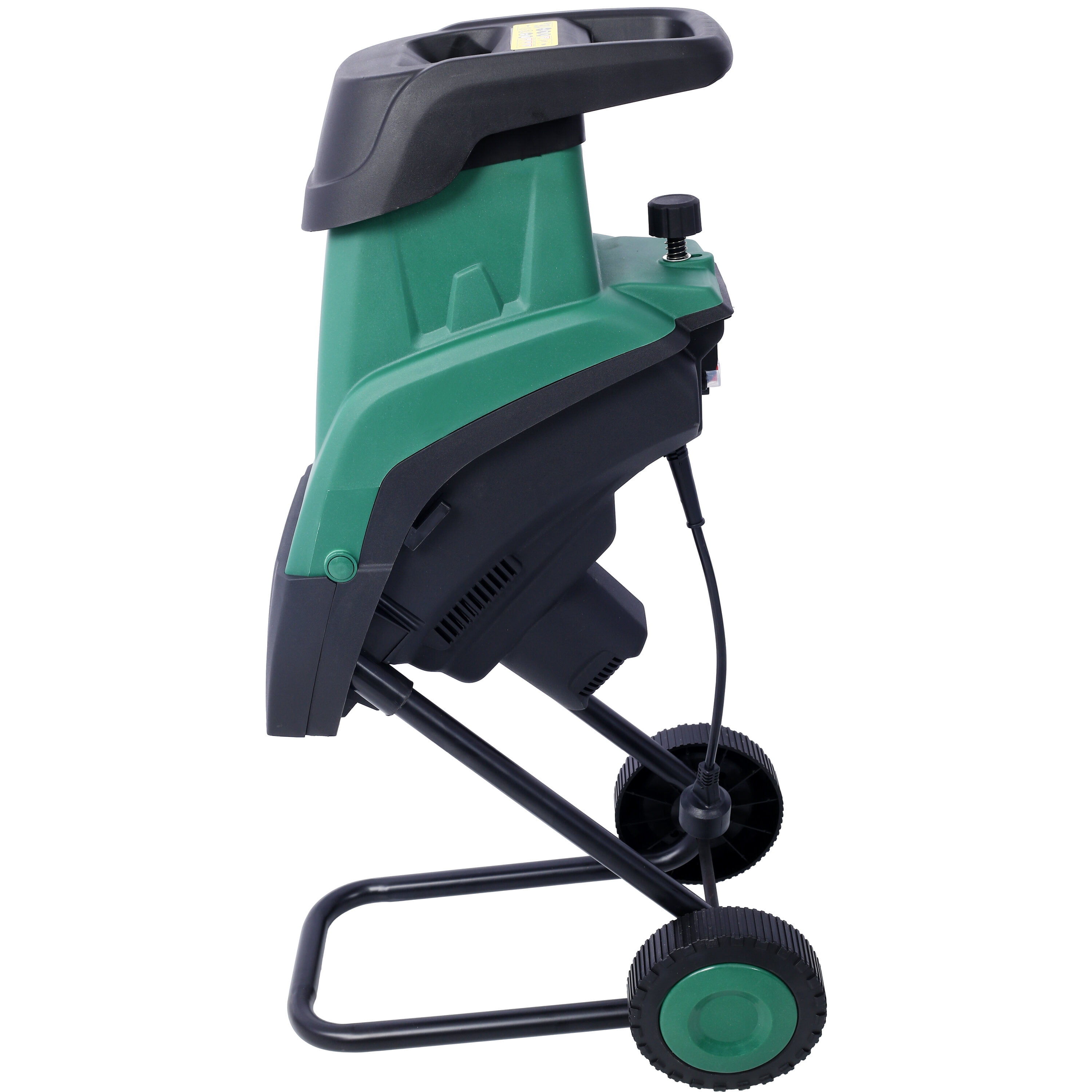 , 15Amp Electric Wood Chipper/Shredder with Wheels Electric Garden Shredder Portable Chipping Width Collection Bag, Double Sided Blade System, Auto Shut-Off Green, Green ,Plastic ,