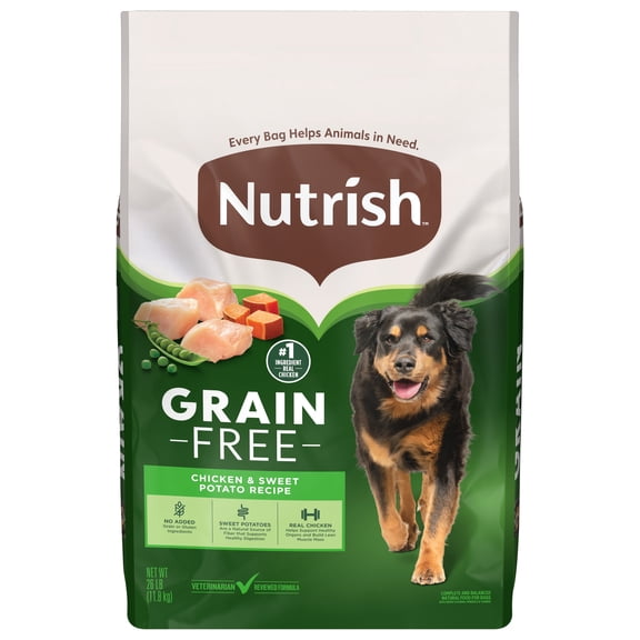Rachael Ray Nutrish Zero Grain Natural Dry Dog Food, Grain Free Chicken & Sweet Potato Recipe (Various Sizes