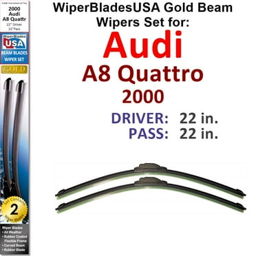 2000 Audi A8 Quattro Beam Wiper Blades Wipers WBUSA (Set of 2)