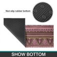 thumbnail image 6 of Brown Geometric Striped Pattern Kitchen Rugs Sets Of 2,Anti Fatigue Kitchen Mat Rugs Non Slip Washable,Decorative Kitchen Floor Mats for Kitchen,Sink,Laundry,17"x30"+17"x47", 6 of 7