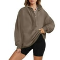 thumbnail image 3 of Yangnuo Women's Oversized Sweatshirts Long Sleeve Stand Collar Pullover, 3 of 5