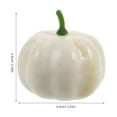 thumbnail image 2 of CIMAXIC 16Pack Pumpkins For Crafts Beige White 2.4 x 2.4 x 2.4in DIY Craft Realistic Simulation Pumpkin, 2 of 8