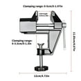 thumbnail image 5 of 1. Portable Rotating Workbench Vise Clamp, Adjustable Table Clamp Holder for Woodworking Jewelry Crafting, skid Desi, 5 of 7