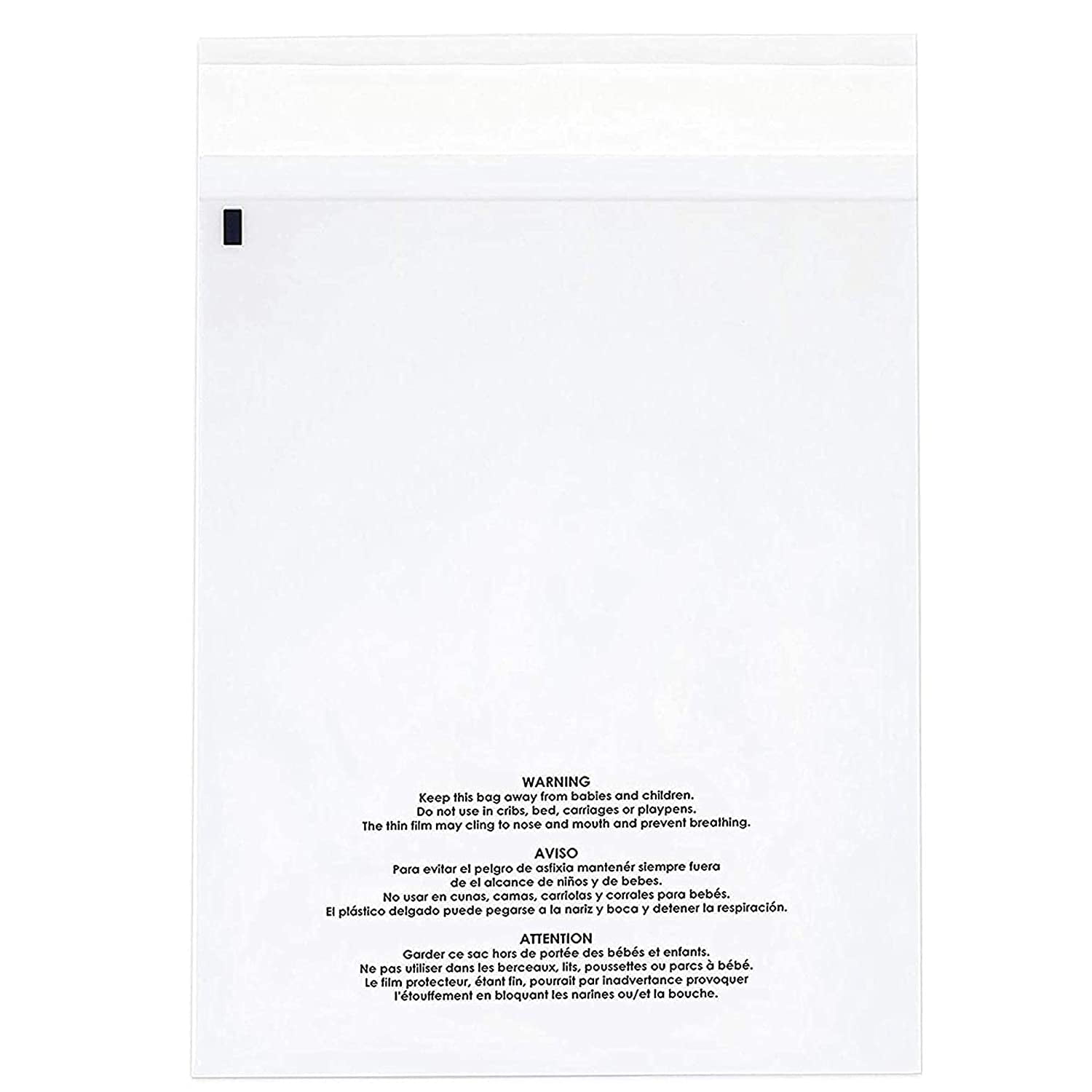 ​7 x 8" ​FBA Clear Poly​bag​ Product Adhesive Bags w/ Suffocation Safety Warning 
