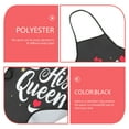 thumbnail image 3 of Chidian 2Pcs King Queen Apron Set Couple Aprons for Valentine's Day present His and Her Aprons Crafting Aprons for Couples Black, 3 of 10