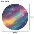 thumbnail image 6 of Colorful Galaxy Pattern Round Tablecloth 60"x60",Wrinkle Wipeable Table Cloth for Kitchen Dining Room Picnic Patio Party, 6 of 6