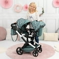 thumbnail image 5 of Bayer Design Doll Pram Xeo Twin Green & White Stars with Shoulder Bag, 3+ Years, 5 of 6