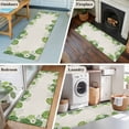 thumbnail image 5 of Palm Leaves 2'x6' Runner Rugs for Hallway Kitchen Bedside Non Slip Washable, Farmhouse Summer Tropical Leaf Flowers Entryway Rug Runners with Rubber Backing, Long Carpet Runner for Laundry Room, 5 of 8