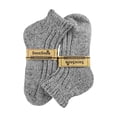 thumbnail image 2 of Sock Snob - Ladies Chunky Ribbed Low Cut Wool Blend Ankle Boot Socks, 2 of 2