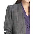 thumbnail image 3 of DKNY Womens Collarless One Button Blazer Jacket, Grey, 4, 3 of 4