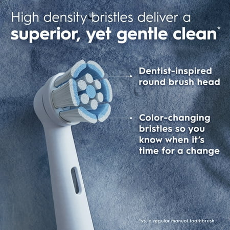 Oral-B - iO Series Gum & Sensitive Replacement Brush Head for iO Series Electric Toothbrush (4 count) - White