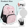 thumbnail image 7 of Pzuqiu Pink Cat Print Kids Backpack for Students Ages 6-14 17 Inch Elementary School Backpack with Adjustable Straps Large Capacity Back to School Travel Bookbag for Girls, 7 of 7