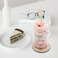 thumbnail image 2 of Sturdy Wooden Donut Stand for Display Use Khaki Color Suitable for Parties and Weddings 7.5 Inches, 2 of 6