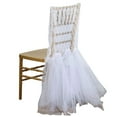 thumbnail image 6 of Efavormart 20 PCS White Lace and Tulle Chair Tutu Cover Skirt, Wedding Event Chair Decor, 6 of 9