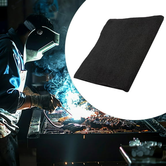 BAOSITY Welding Blanket Fireproof Mat Fire Resistant Pad Welders Soldering Black High Performance Heat Flame Retardant 30x70CM