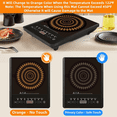 thumbnail image 4 of 4 PCS Thermochromic Silicone Induction Cooktop Protector Mat - Non-Slip Induction Cooktop Mat for Induction Cookware,4 x Induction Cooker Insulation Pad, 4 of 6