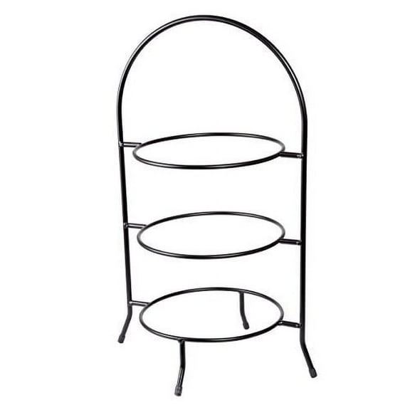 Creative Home Iron Works 3-Tier Metal Dinner Plate Rack Party Food Server