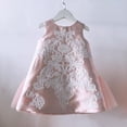 thumbnail image 1 of Vestido infantil de jacquard rosa para múltiples ocasiones, para niñas de un año, para organizar fiestas de cumpleaños, pasarela, piano, 1 of 1