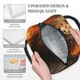 thumbnail image 3 of Xecao Cool Fire Lion Lunch Bag , an insulated, reusable tote bag perfect for adults of all genders, ideal for work, office, picnics and beach trips, 3 of 6