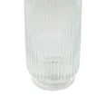 thumbnail image 5 of DecMode Glass Ribbed Fluted Candle Holder, 5 of 9