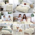 thumbnail image 5 of 3 Piece Boho Yellow Floral Duvet Cover Set California King,Microfiber Comforter/Quilt Cover with Corner Ties and 2 Pillowcases,Vintage Farmhouse Paisley Plant Leaf Soft Bedding with Zipper Closure, 5 of 8