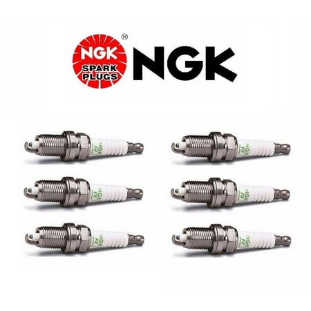 VW Audi Set of 6 NGK Spark Plugs V-Power Resistor OEM Power Performance