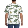 thumbnail image 3 of Qekee Cute Turtle Classic Fit T-Shirt Men's Shirt Men's Tight Short Sleeves for Exercise, Running, Mountaineering - Cute Turtle, 3 of 9