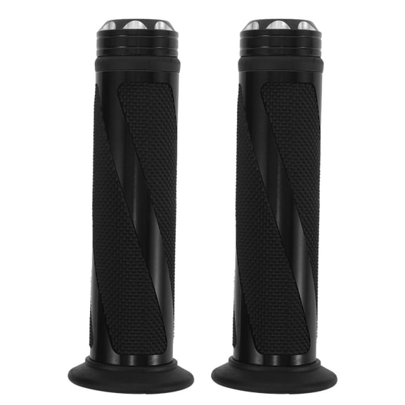 HEATSHAKING 1 Pair Handlebar Grips with Metal Core, Resistant Texture for Comfortable Distance Cycling Rides