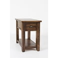 thumbnail image 2 of Jofran Artisan's Craft Rustic Farmhouse Distressed Acacia Chairside Table, 2 of 7