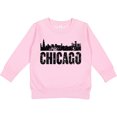 thumbnail image 2 of Inktastic Chicago Skyline Grunge Toddler Sweatshirt, 2 of 4