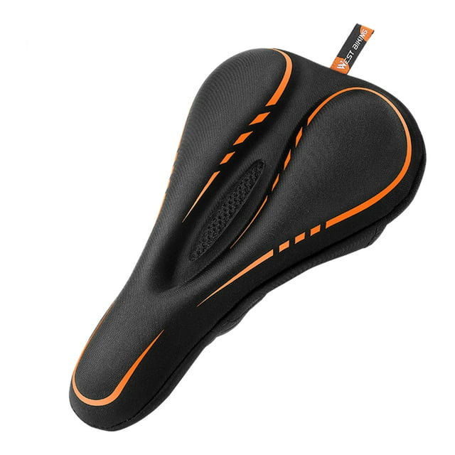 keepw Bike Seat Cover Non-skid Surface Enhanced Safety Easy To Install Stylish orange black