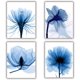 thumbnail image 1 of Flor azul parpadeante Pinturas abstractas modernas JFHHH pequeña, 1 of 5