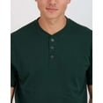thumbnail image 3 of Real Essentials 3 Pack: Men's Cotton Short & Long Sleeve Henley T-Shirt Performance Activewear (Available In Big & Tall), 3 of 7